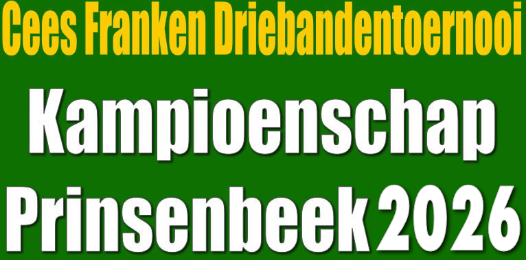 Cees Franken Driebandentoernooi Kampioenschap Prinsenbeek